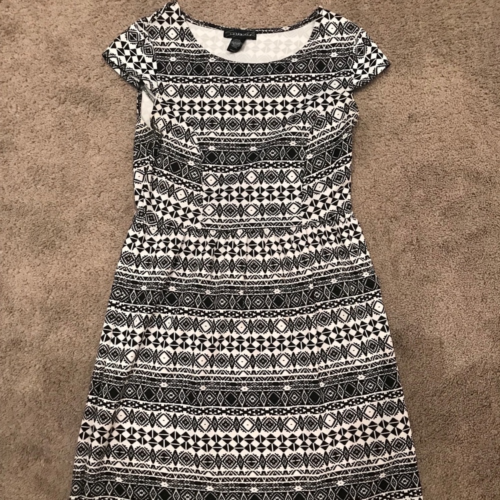 Black and white dress